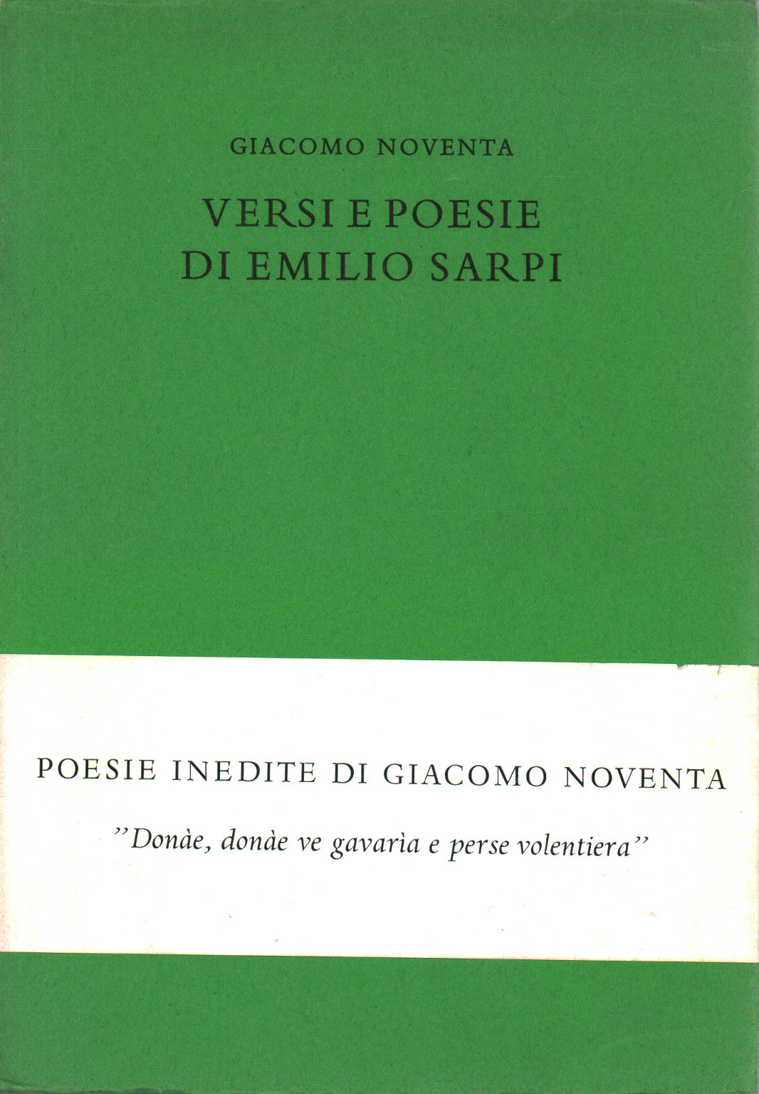 Versi e poesie di Emilio Sarpi, s.a.