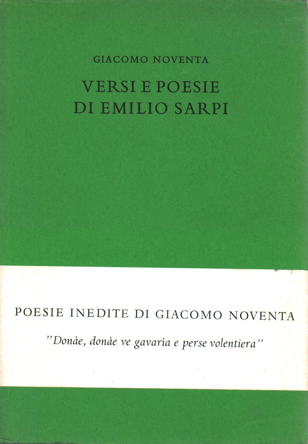 Versi e poesie di Emilio Sarpi, s.a.