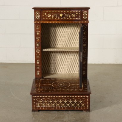 Ivory Inlaid Kneeler Maple Walnut Italy 19th Century