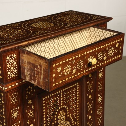 Ivory Inlaid Kneeler Maple Walnut Italy 19th Century
