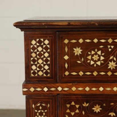 Ivory Inlaid Kneeler Maple Walnut Italy 19th Century