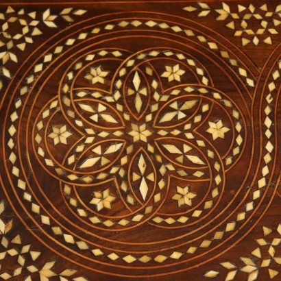 Ivory Inlaid Kneeler Maple Walnut Italy 19th Century
