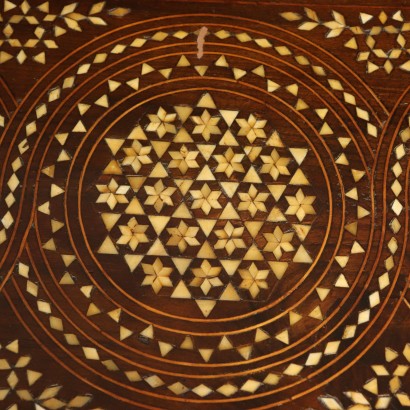 Ivory Inlaid Kneeler Maple Walnut Italy 19th Century