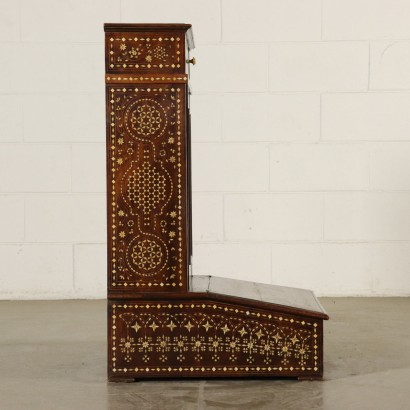 Ivory Inlaid Kneeler Maple Walnut Italy 19th Century