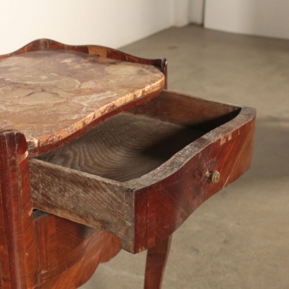 Pair of Nightstands with Marble France Mid 19th Century