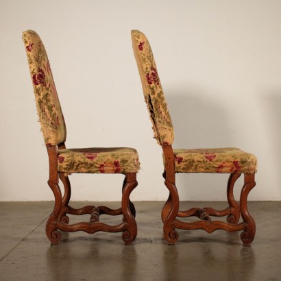 Paire de Chaises Noyer Italie '700