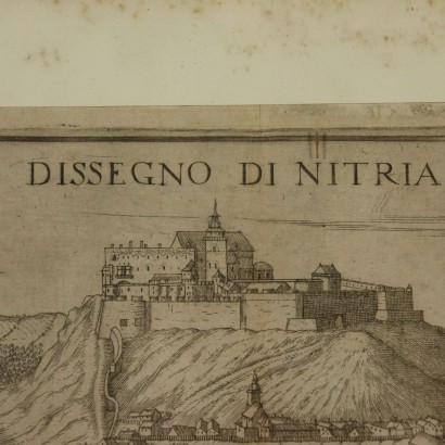 Etching by Giovanni Giacomo De Rossi Drawing of Nitria 17th Century