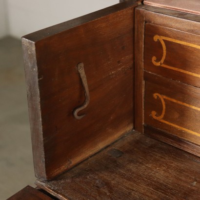 Commode de la Région Lombardie-Piémont Erable Noyer Italie '700