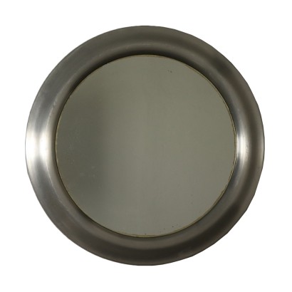 Miroir Martinelli Luce Métal chromé Vintage Italie Années 60