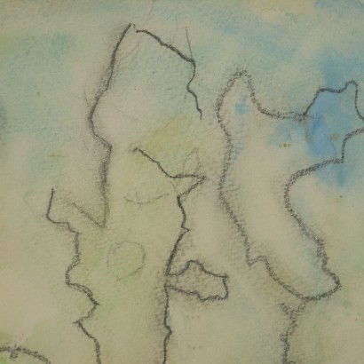 Sans Titre Hans (Jean) Arp Aquarelle et Crayon sur Papier 1963