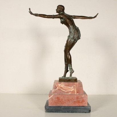 Copie danseuse phénicienne par Demetre H. Chiparus Bronze France '900