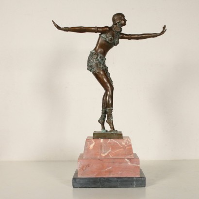 Copie danseuse phénicienne par Demetre H. Chiparus Bronze France '900