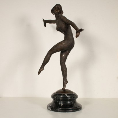 Sculpture Bronze Marbre noir France Moitié '900