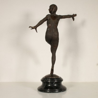 Sculpture Bronze Marbre noir France Moitié '900