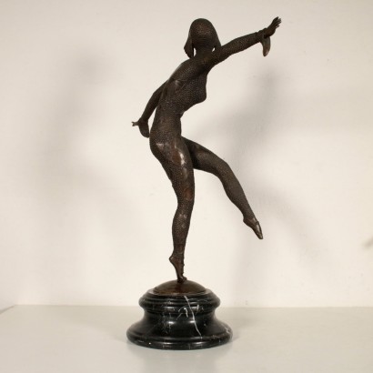 Sculpture Bronze Marbre noir France Moitié '900