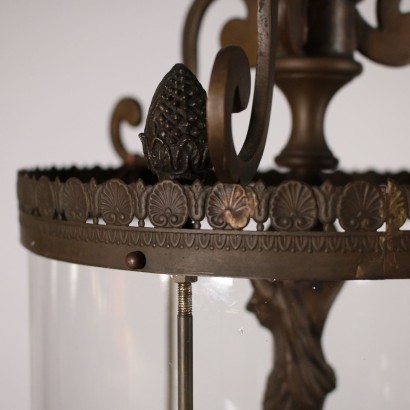 Lanterne Cylindrique Bronze Italie '900