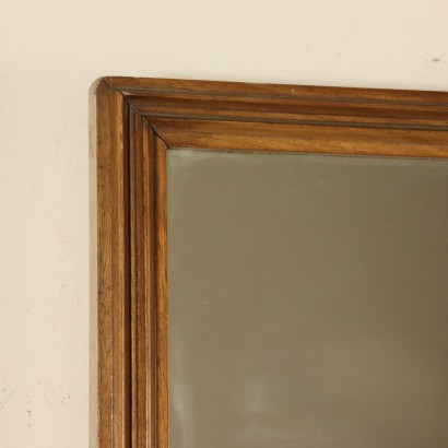 Miroir Hêtre teint Verre miroir Vintage Italie Années