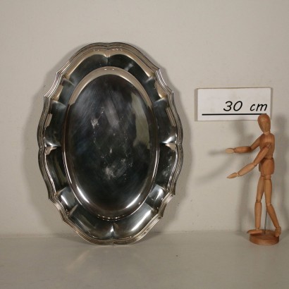 Plateau Argent Ricci & C. SpA Gr. 1480 Alessandria Italie 1930