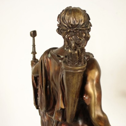 Sculpture Bronze Marbre noir Auteur anonyme Italie '900