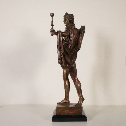 Apollo God of the Sun Bronze Sculpture Italy 20th Century