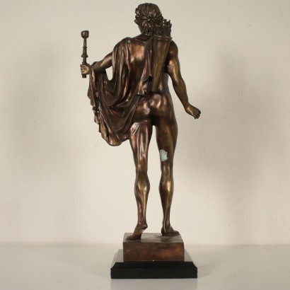 Sculpture Bronze Marbre noir Auteur anonyme Italie '900