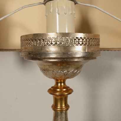 Tischlampe mit Lampenschirm Feinblech Italien 19. Jahrhundert