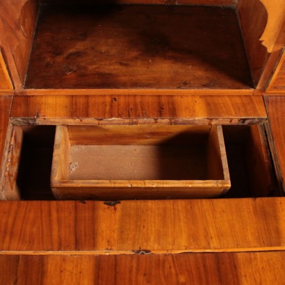 Drop-Leaf Bureau Walnut Rosewood Italy First Half of 1700s