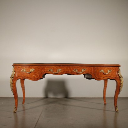 Revival Serpentine Desk Italy First Half of 1900s