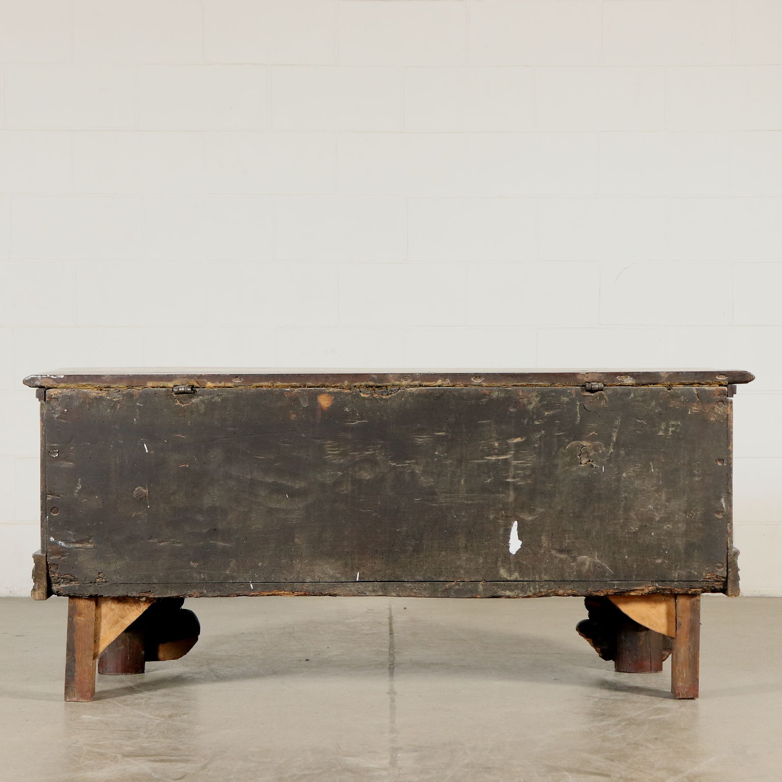 Storage Bench Mit Cherubs Maple Walnut Italy 18th Century Other