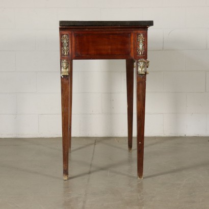 Console Directoire Acajou Marbre Bronze doré Italie Premier '900