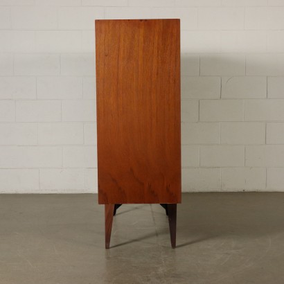 Highboard Sliding Door Teak Veneer Vintage Italy 1960s