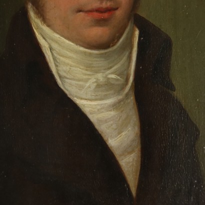 Porträt von Antonio Vidani Öl auf Nussbaumbord 1803