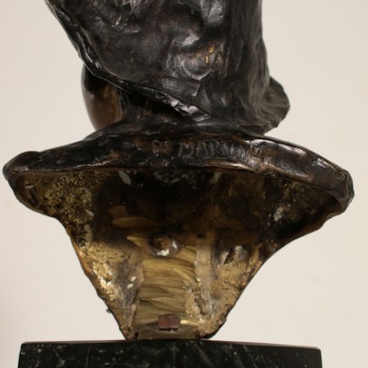 Bust of Young Boy Sculpture Giovanni De Martino 20th Century