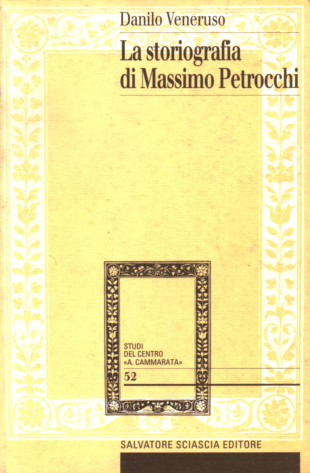L'historiographie de Massimo Petrocchi, s.a.