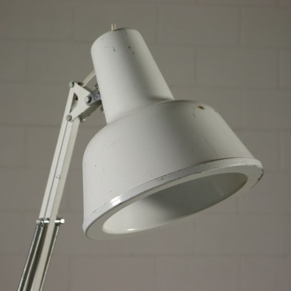 70er Jahre Lampe Aluminium Metall Italien.