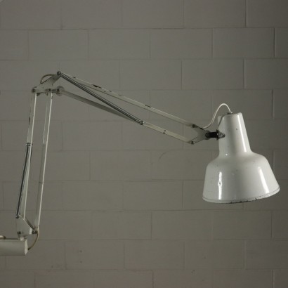 Floor Lamp Metal Aluminium Vintage Italy 1970s