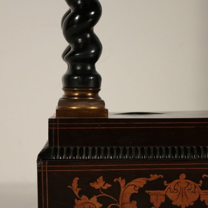 Tischuhr Geschwärztes Holz Bronze Frankreich 1823