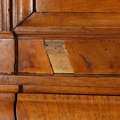 Double Body Bookcase Walnut Italy 19th Century