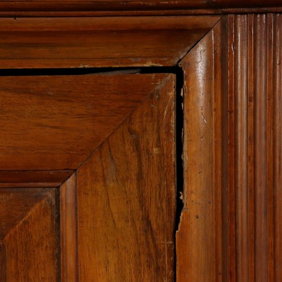 Double Body Bookcase Walnut Italy 19th Century