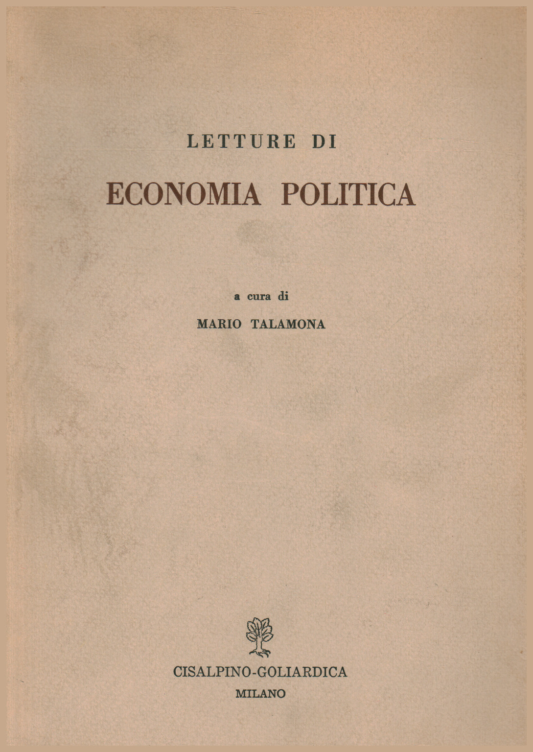 Lecturas de economía política, s.una.