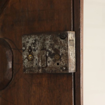 Carved Double Body Cupboard Walnut Italy Late 1600s