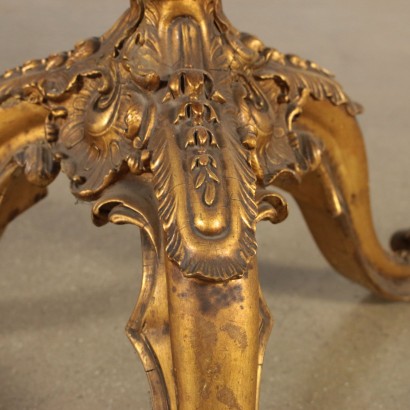 Ein Paar Beistelltische Vergoldetes Holz Italien 19. Jahrhundert