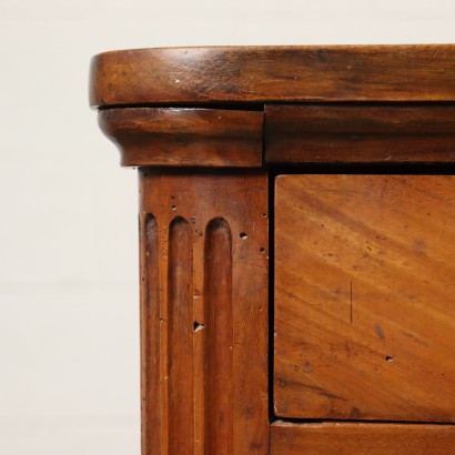 Chest of Drawers Solid Walnut Italy Early 1800s