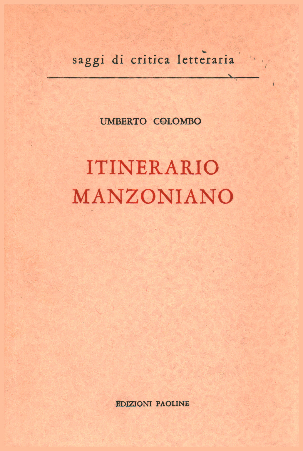 Itinerario manzoniano, s.a.