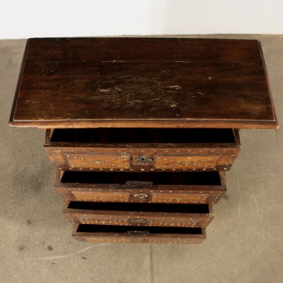 Chest of Drawers Brass Studs Italy First Half of 1900s