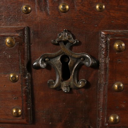 Chest of Drawers Brass Studs Italy First Half of 1900s