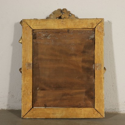 Miroir Bois doré Fabriqué en Italie XIXeme siècle