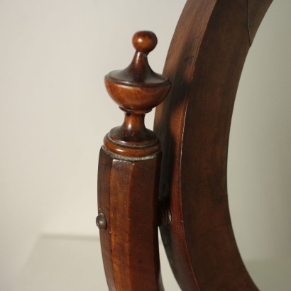 Tischspiegel mit Schublade Nussbaum Italien 19. Jahrhundert