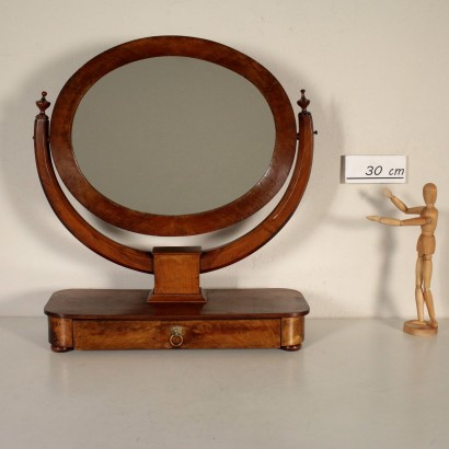 Table Cheval Mirror Walnut Italy First Quarter of 1800s