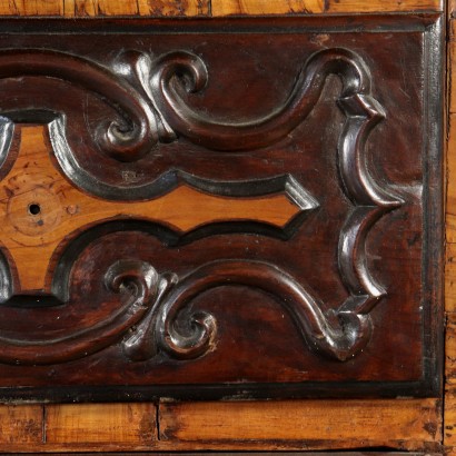 Large Carved Chest of Drawers Walnut Italy Early 18th Century